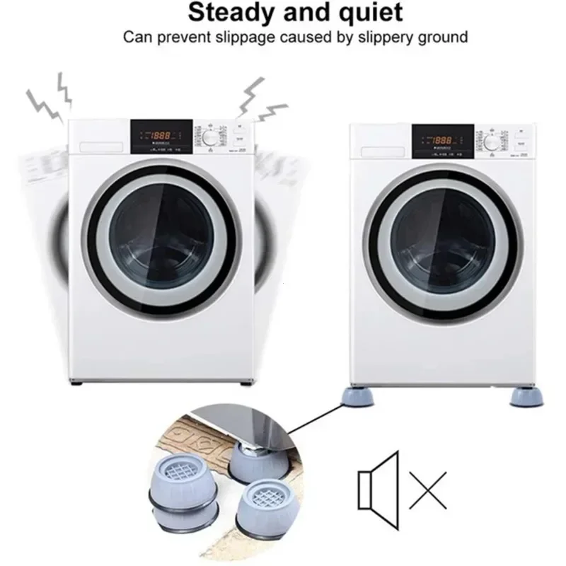 Universal Washer Foot Pad Anti Vibration Pad Washing Machine Holder Dryer Shock Support Prevent Moving Non-Slip Home Accessories