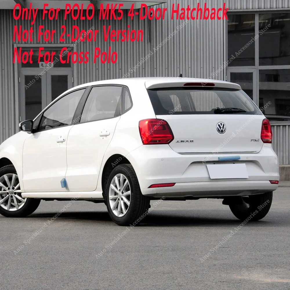 For VW POLO MK5 6R 6C Gloss Black Rear Trunk Middle Boot Spoiler Polo 5 MPI GTI MPI R-line 4-Door Hatchback 2009-2017 Bodykits