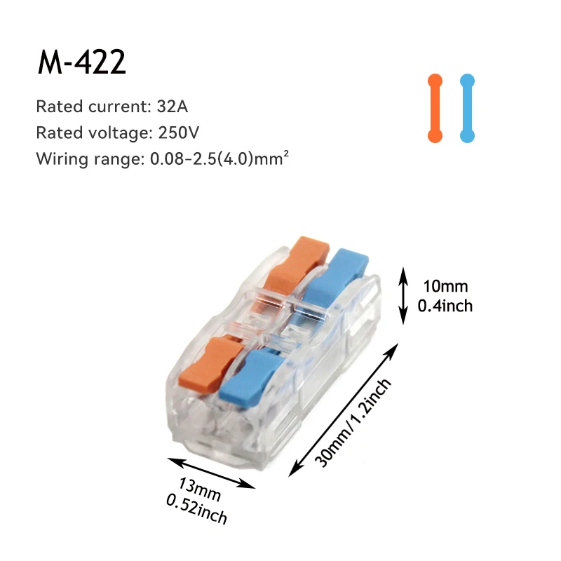 10/50 PCS Mini Snelle Bedrading Connectors Universele Compacte Hendel Crimp Splitter Elektrische Geleiders Push-in Thuis Klemmenblok