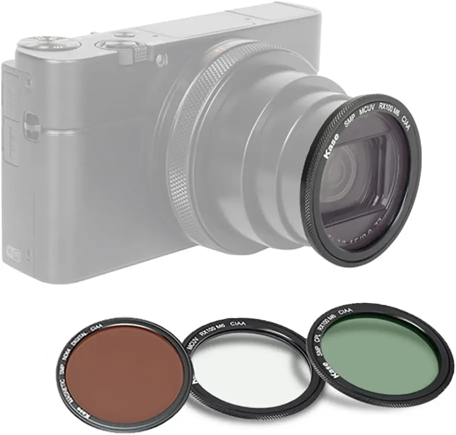 Kase Wolverine Magnetic Filter Kit UV/CPL/ND64 for Sony ZV-1, RX100 Series/for Ricoh GR II II view 2