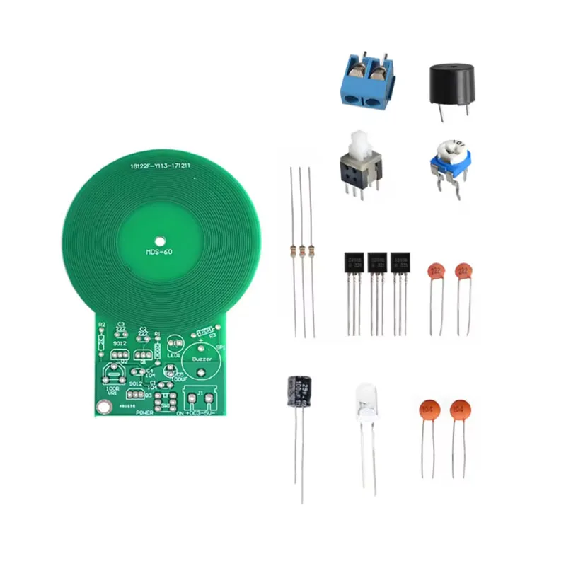 Metal Detector DIY Kit Non-Contact Electronic Sensor Module, Soldering Practice Project for Beginners, 3V-5V DC