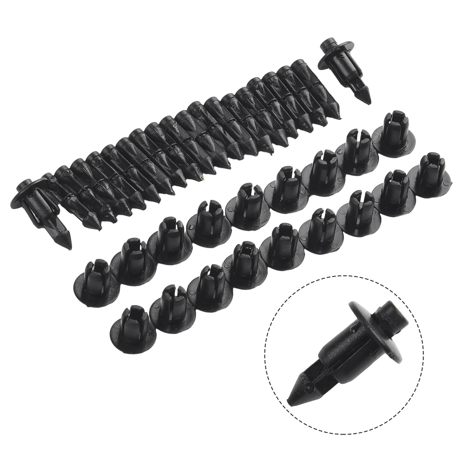 20PCS Panel Fastener Clips 6mm Hole For Retain Fairings And Other Other Trim Panels For Suzuki For Toyota Rivet Bike Clips