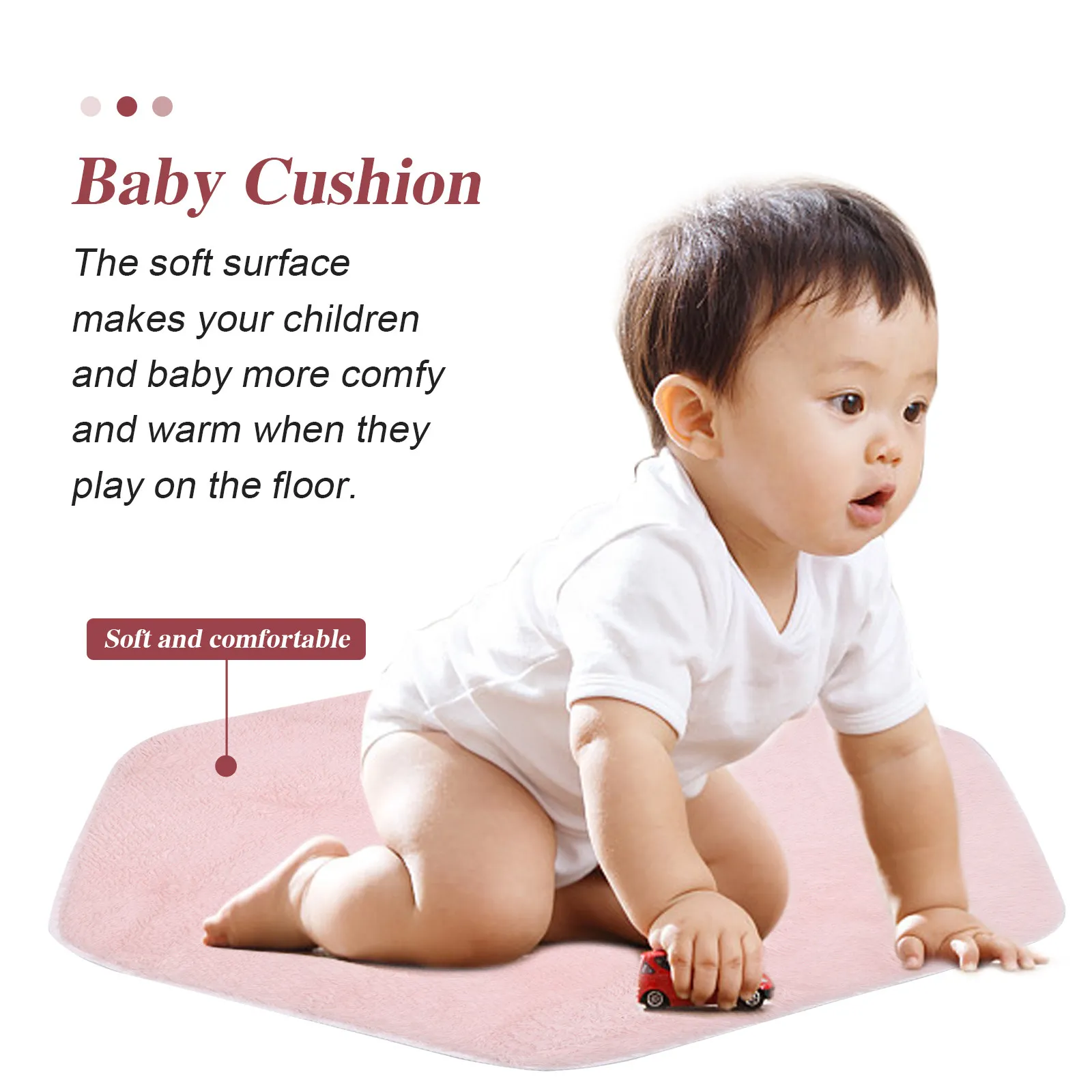 Non-Slip Floor Mat for Living Room, Playroom & Nursery – Soft Carpet Rug Roll for Crawling Babies and Kids
