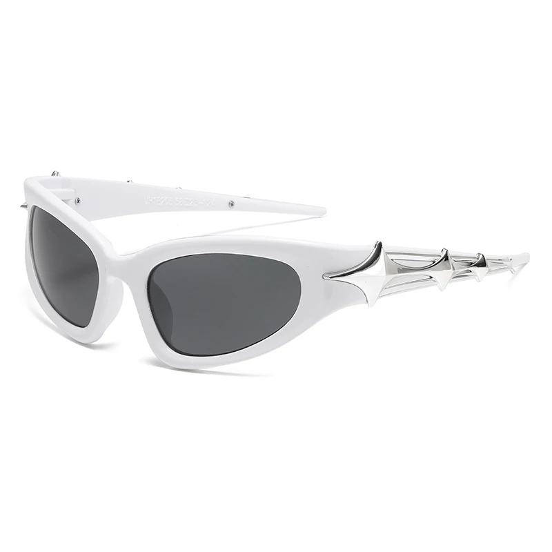 Y2k Fashion Punk Sport Zonnebril voor Mannen Vrouwen Luxe Merk Designer Zonnebril mannen Vintage Shades UV400 Goggle Eyewear
