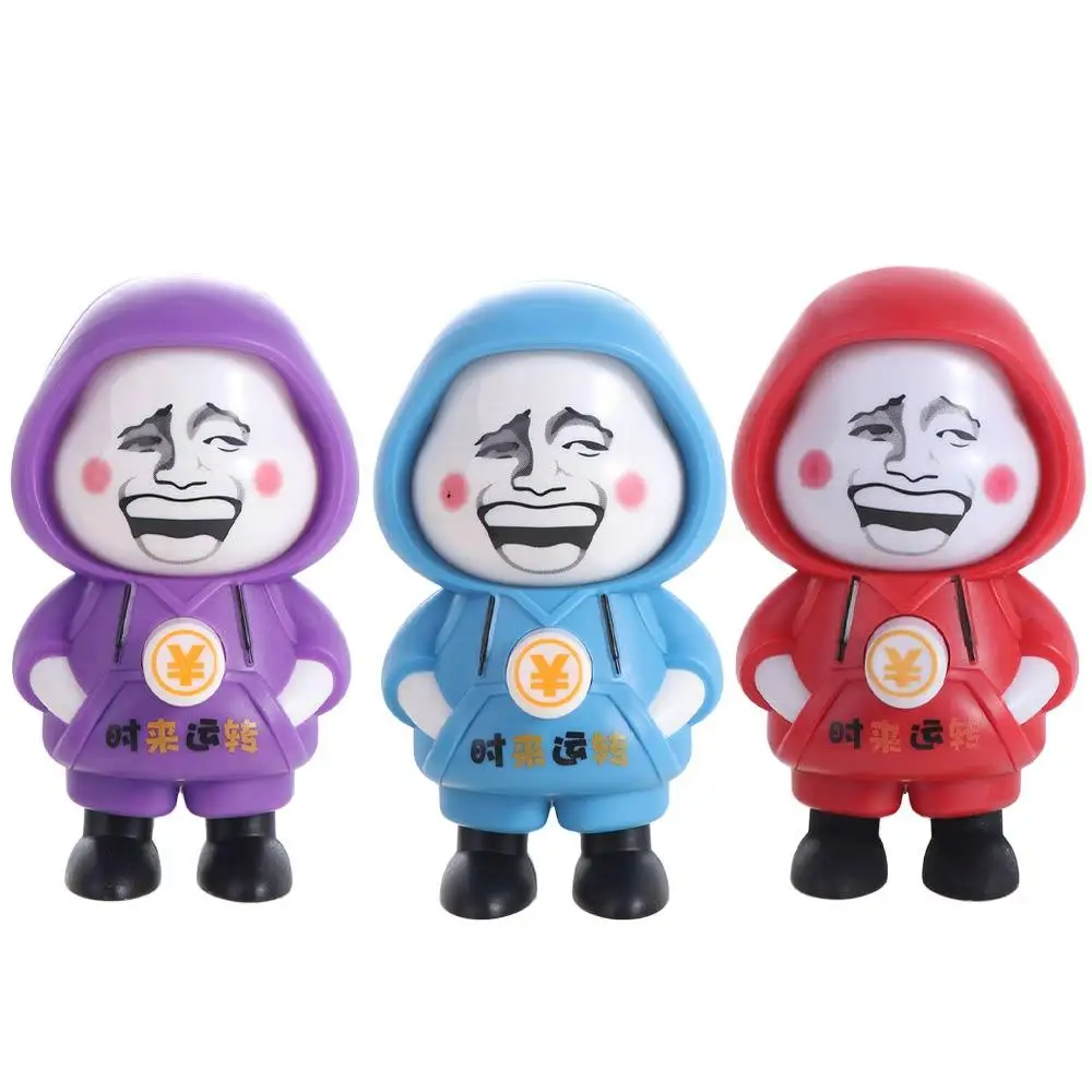 With Keychain Face Changing Pendant Chinese Style DIY Crafts Cartoon Doll Keychain Mini Plastics Face Changing Toy