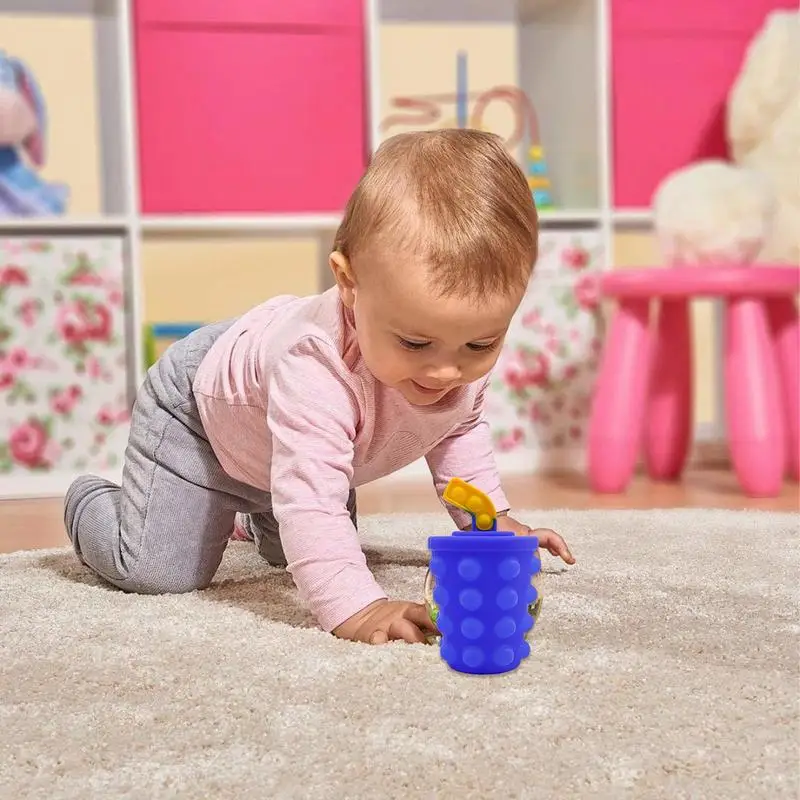 Poppers sensoriales para niños, juguete de silicona con burbujas para apretar, divertido juego multijugador, diseño realista de comida rápida, actividad para aliviar la presión