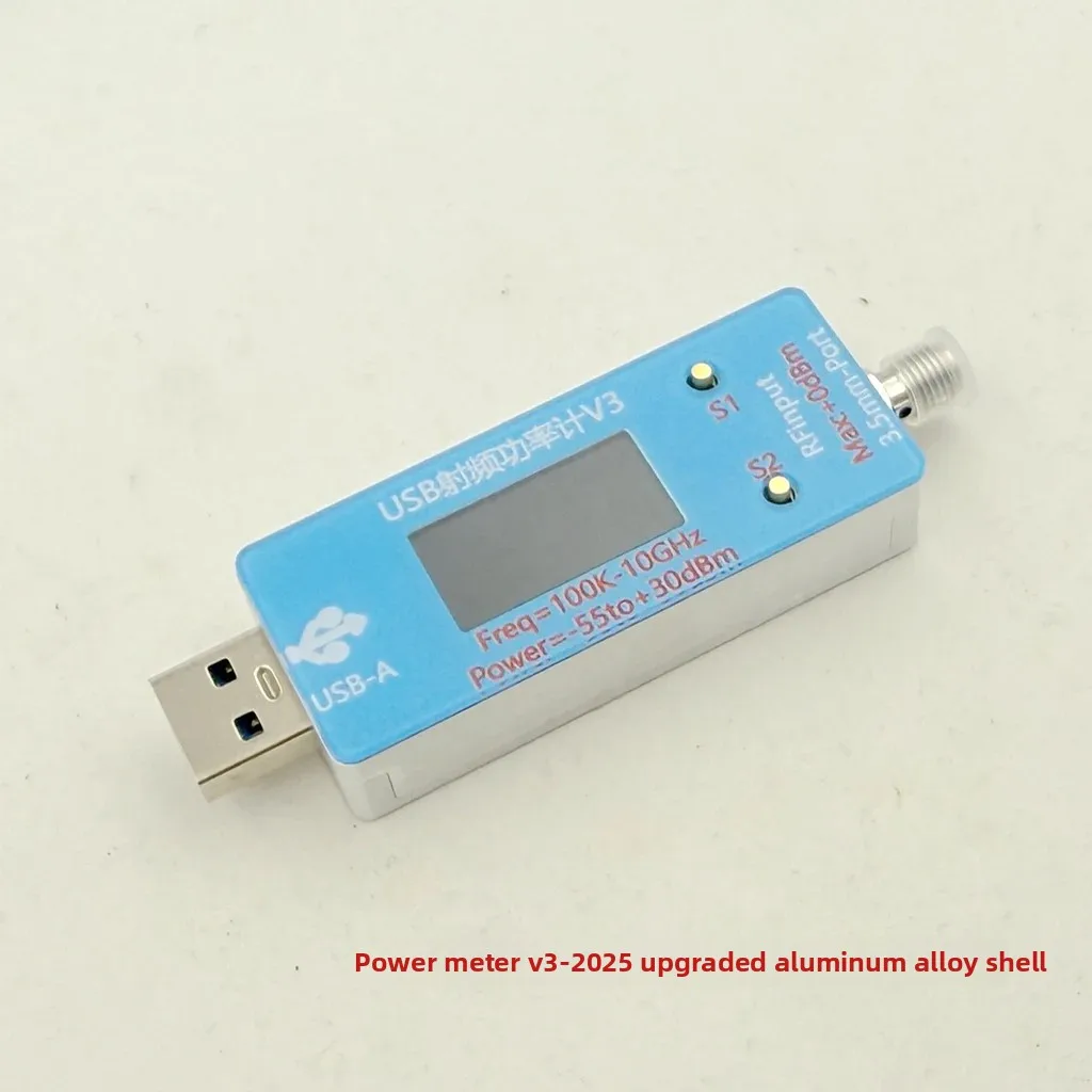 

Latest Version USB RF Power Meter V3.0 100K To 10GHZ -55 To +30dBm Prestored 9 Attenuation Curves 0.96" Color Display EMI EMC