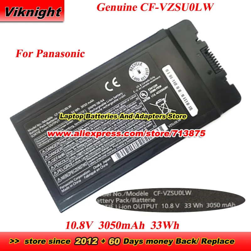 

Genuine CF-VZSU0LW Battery 3INP9/38/64 for Panasonic Toughbook CF-54 CF54 Series CF-54F0961NE 10.8V 33Wh CF-VZSUOLW CF-VZSU0PW
