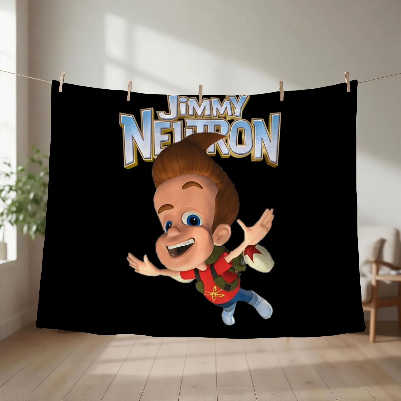 Jimmy Neutron Gotta Blast! Throw Blanket Loose Luxury Designer Decorative Throw bed plaid Blankets