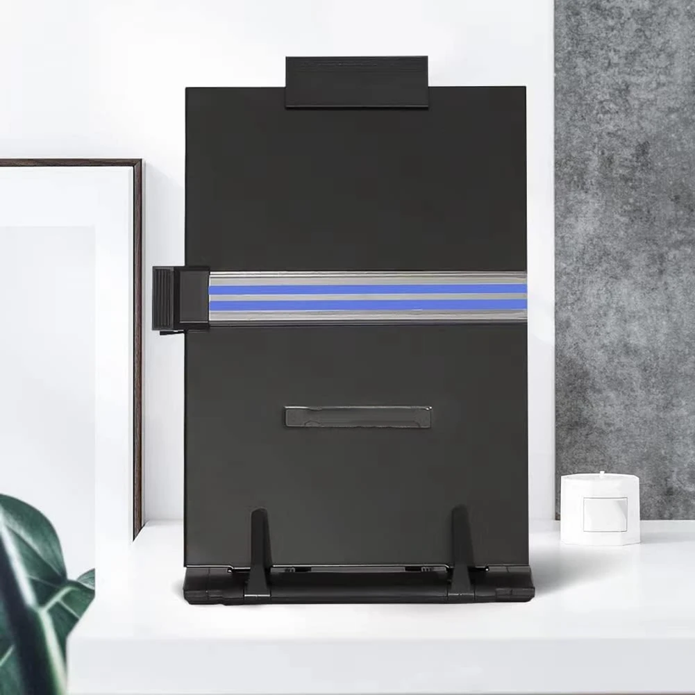 Desktop Document Holder Stand For Desk When Typing For Reading, Printing, Sheet Music And Recipe For Speech, Paper Holder Stand