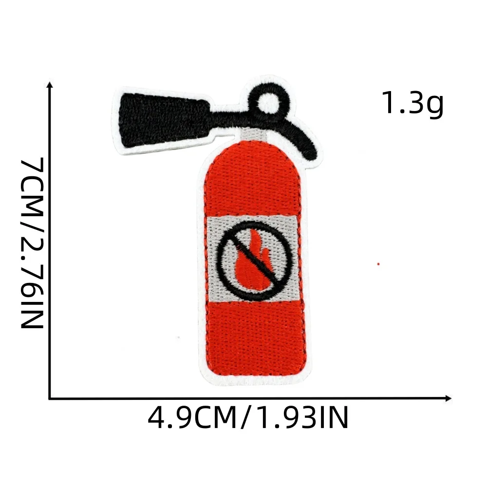 1piece Cartoon Cute Firefighter Patches Iron On Fire Truck Stickers For Kids Clothing Bags Decoration