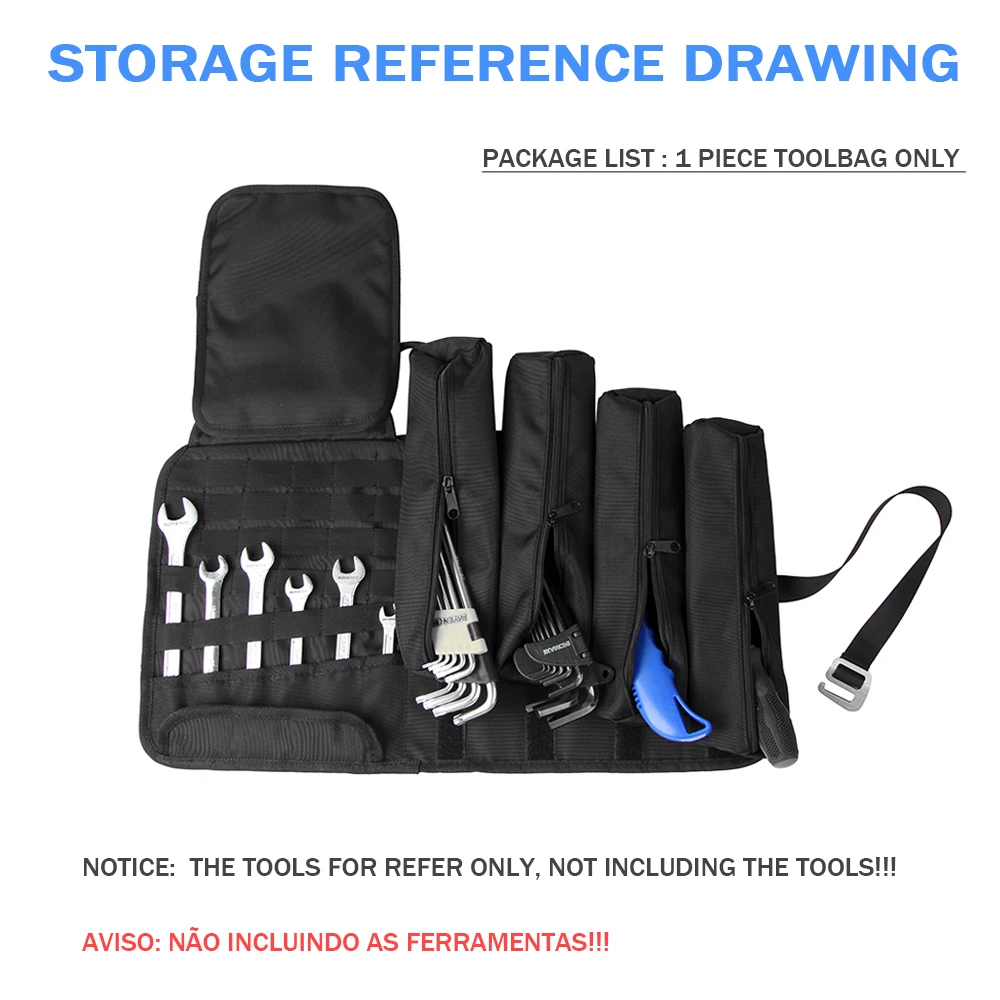 Multifunctional Tool Bag 1680D Oxford Cloth Hardware Repair Portable Storage Toolbag For BMW R1250GS R1200GS G310GS F850GS F900R