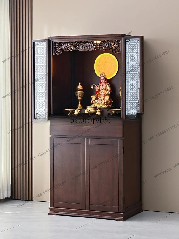 jj4 Tempio del Buda chino, armario para ropa, casa, dios de la riqueza, mesa para el culto del tempio del antepasado, armario