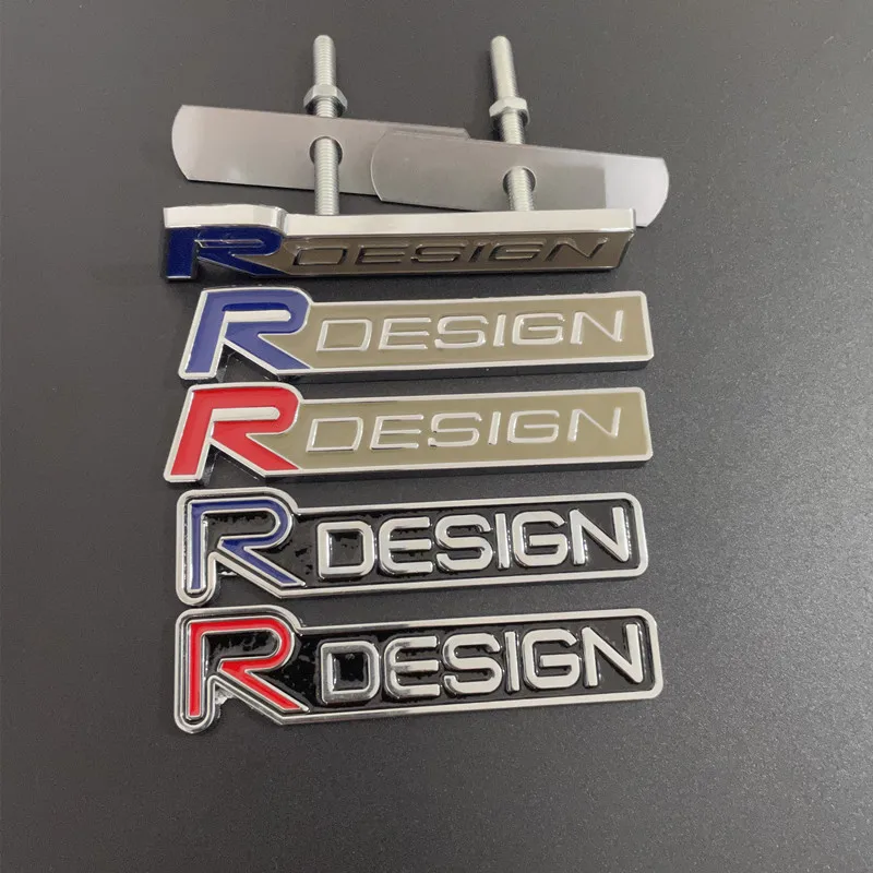 

Новый 3D металлический Rdesign R дизайн, передняя решетка, автомобильный значок, наклейка, эмблема, украшение для VOLVO XC40 XC60 XC90 V90 S90 S60 V60 V40 C70