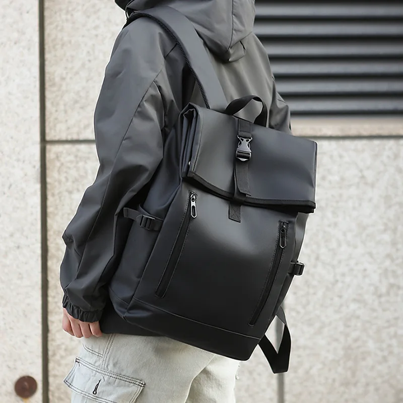 Business Laptop Backpack for Men,Durable Travel Commute Daypack with USB & Luggage Strap,Outdoor Work Rucksack
