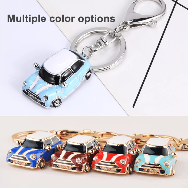 For MINI ONE COOPER S JCW R55 R56 R60 R61 F54 F55 F56 F57 F60 Car Model Metal Keychain Cute Car Key Ring Decoration Accessories
