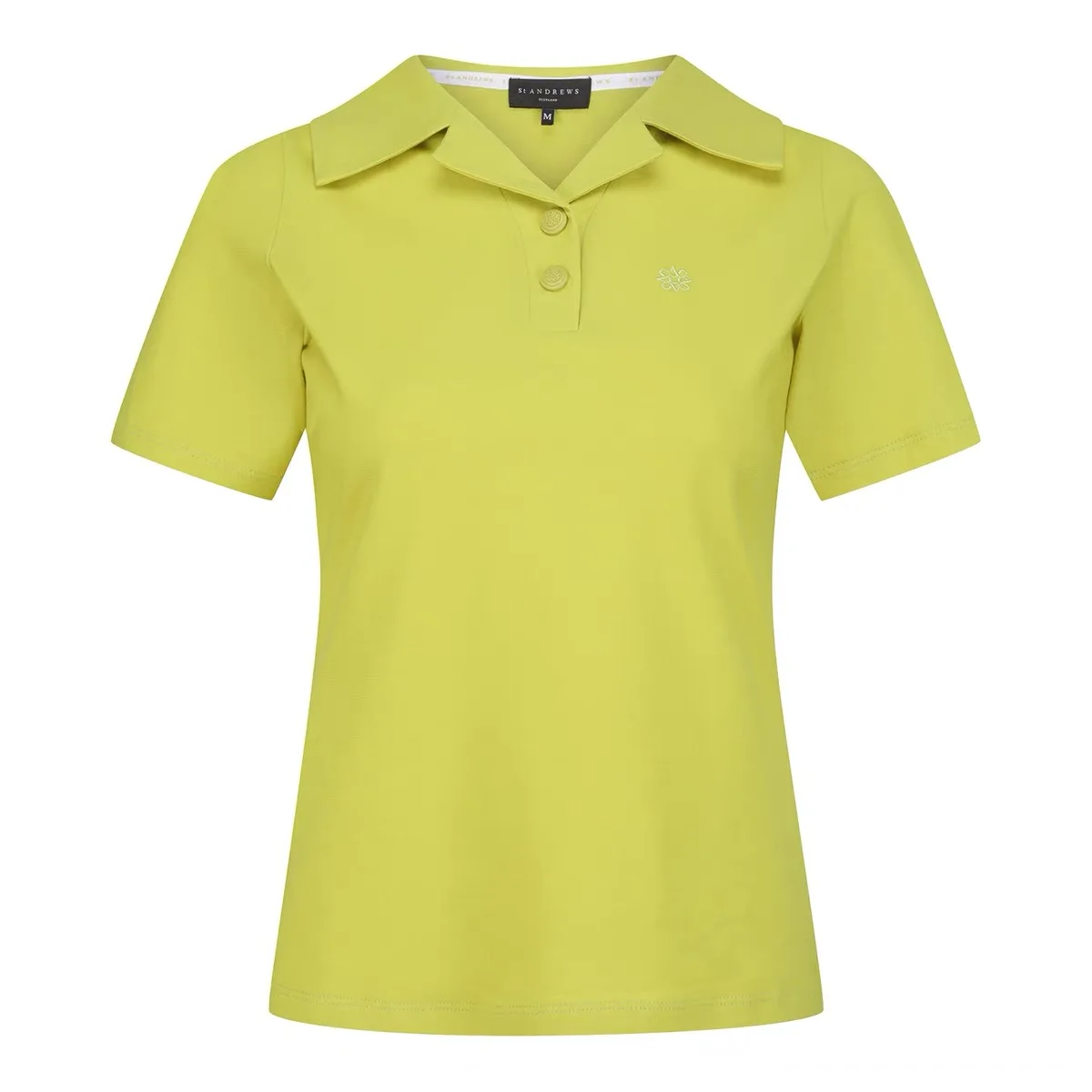 ST ANDREWS 2024 New Women's Golf Clothing Slim-fit Sports Comfortable Versatile Short-sleeved Lapel Polo Shirt