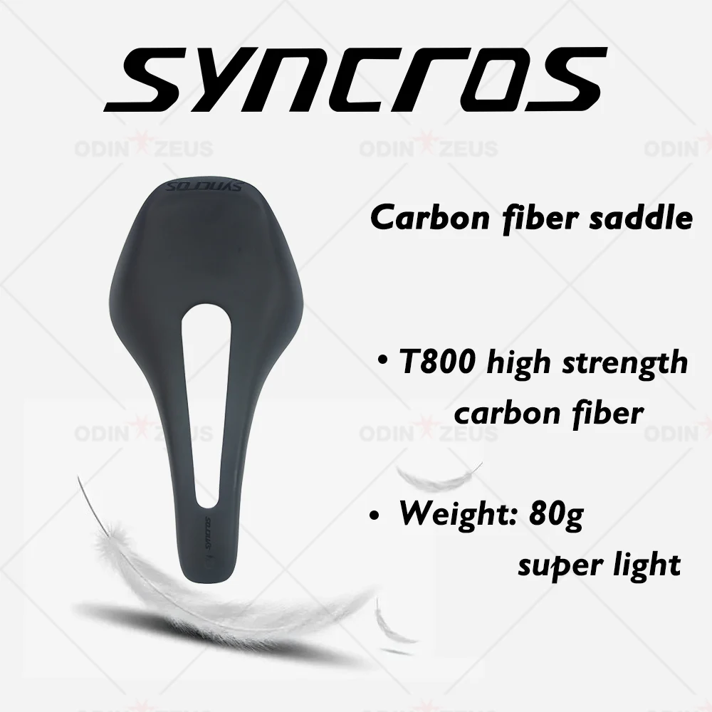 

Syncros Full Carbon Fiber Bike Prologo Saddle MTB Road/Mountain Fold Bicycle Comfort Saddle Cushion 255*128mm Cycing Parts