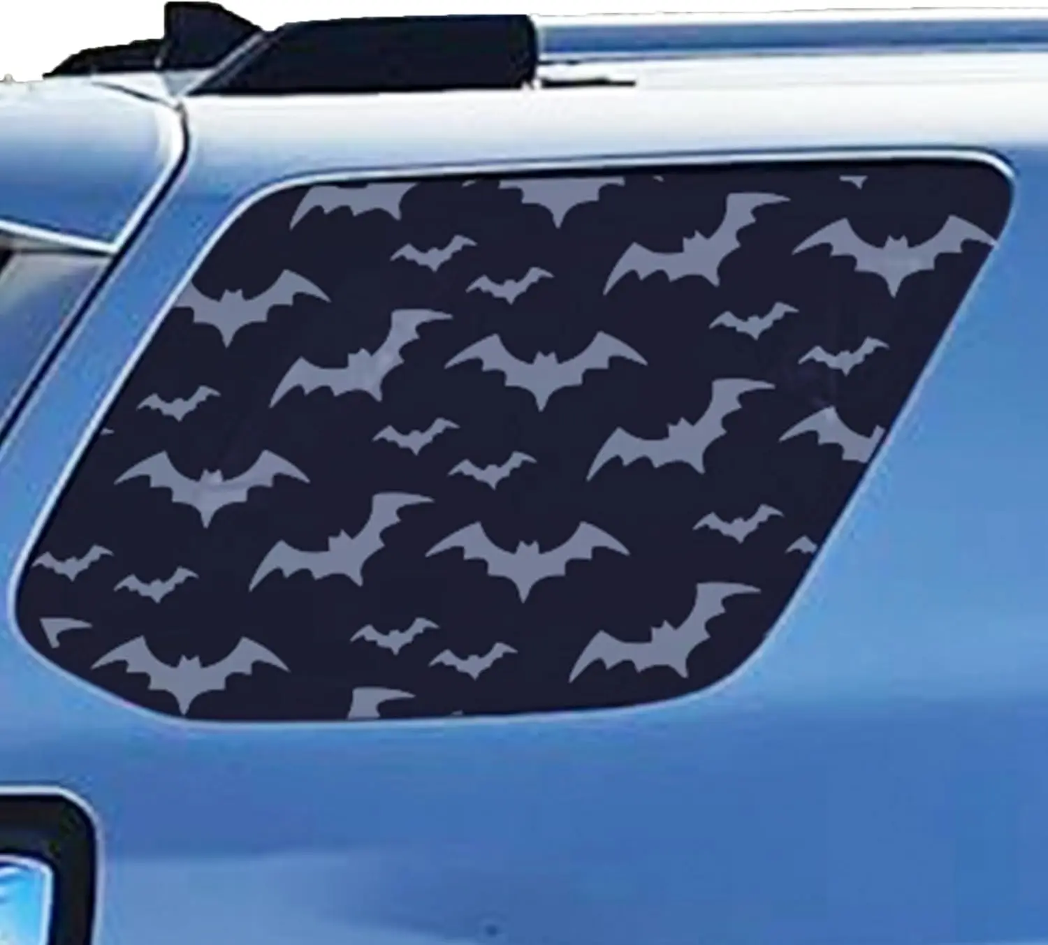 

2 Pcs 40x95cm Matte Black Bat Decal Stickers For Rear Side Window Car Truck SUV Halloween Decoration