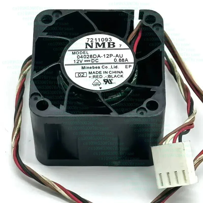 for NMB 04028DA-12P-AU DC 12V 0.88A 40x40x28mm 4-Wire Server Cooling Fan