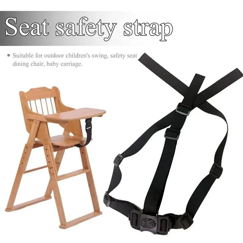 Baby Dining Chair Safety Belt,Baby Feeding Chair Belt,3/5 Point Fixed Seat Harness Belt,Baby Stroller Accessories
