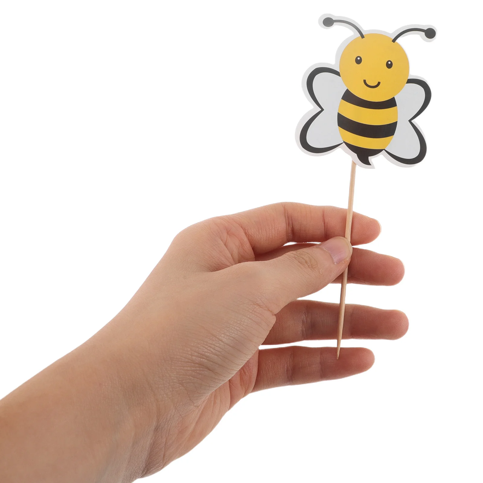 

72Pcs Bee Cupcake Toppers Honeybee Cake Picks Cute Cartoon Birthday Party Decorations Kids Baby Shower Dessert Decor