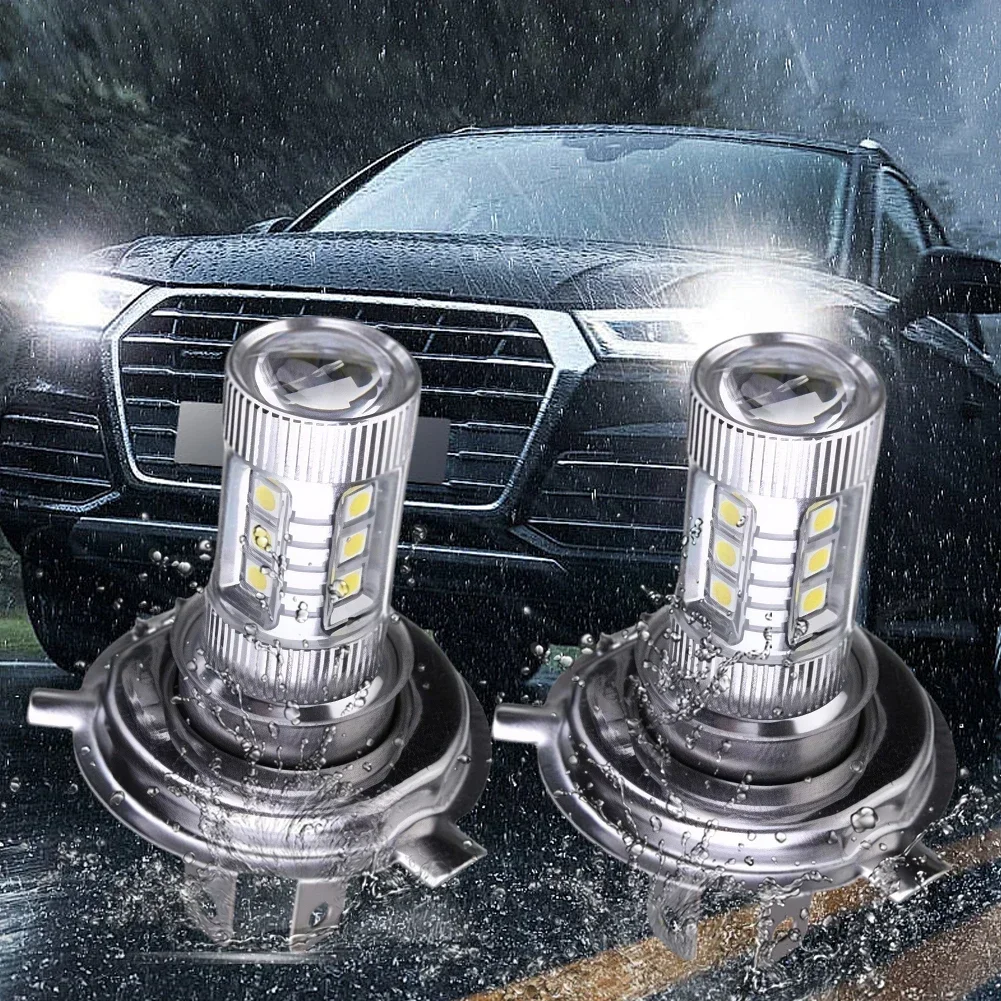 

H4 Super White LED Headlight Bulb IP67 Waterproof High Low Beam Car Fog Light Bulb 4000LM Driving Running Lamp 80W 12V