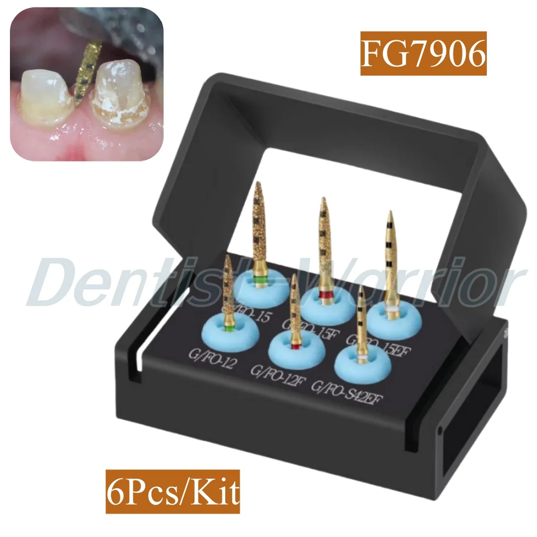 

Dental BOPT Vertical Preparation Burs Kit Preparation Restoration Tool Full Crown Restoration Dentistry Tool FG7906