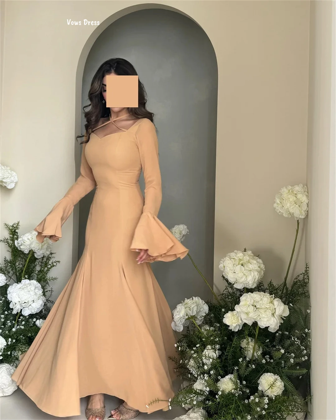 Gelübde Linie A Abendkleider Frau Elegante Partykleider 2025, maßgeschneidertes Abendkleid, Chiffon, Frizz, Galakleid, Robes de Cocktail