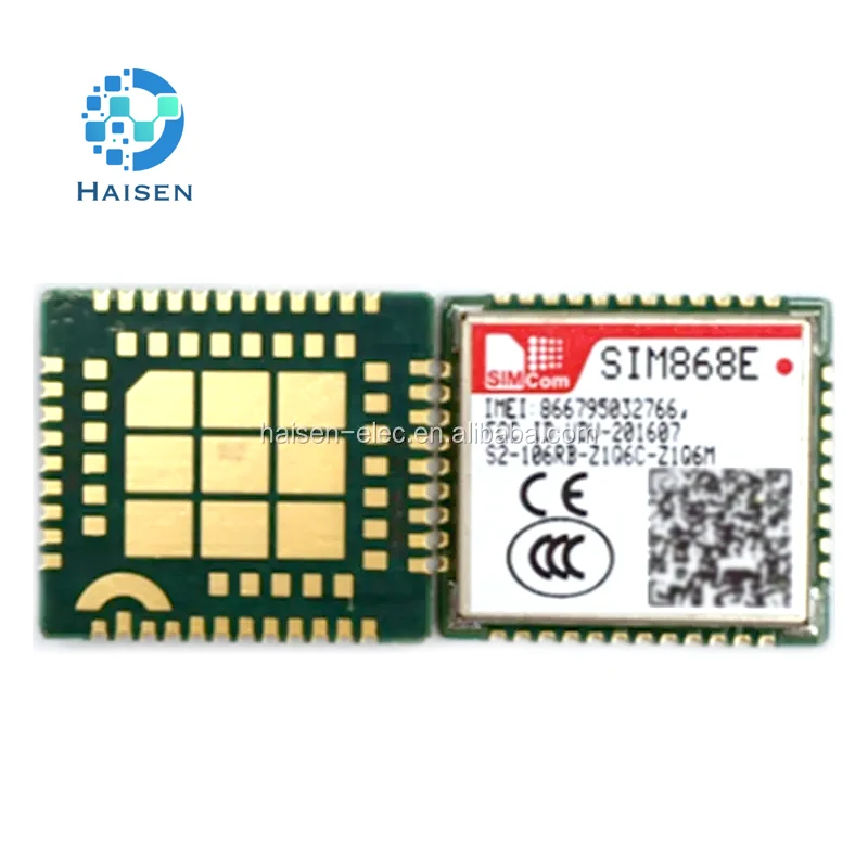 HAISEN-SIMCOM de tamaño pequeño, módulo GSM GPRS GNSS, LCC, LGA, bajo consumo de energía, TCP/UDP, SIM868, SIM868E