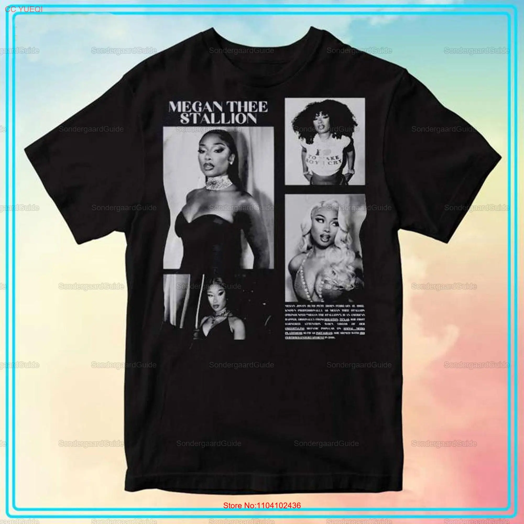 Megan Thee Stallion T Shirt Rap Hot Girl Summer Album Tour 2024 long or short sleeves