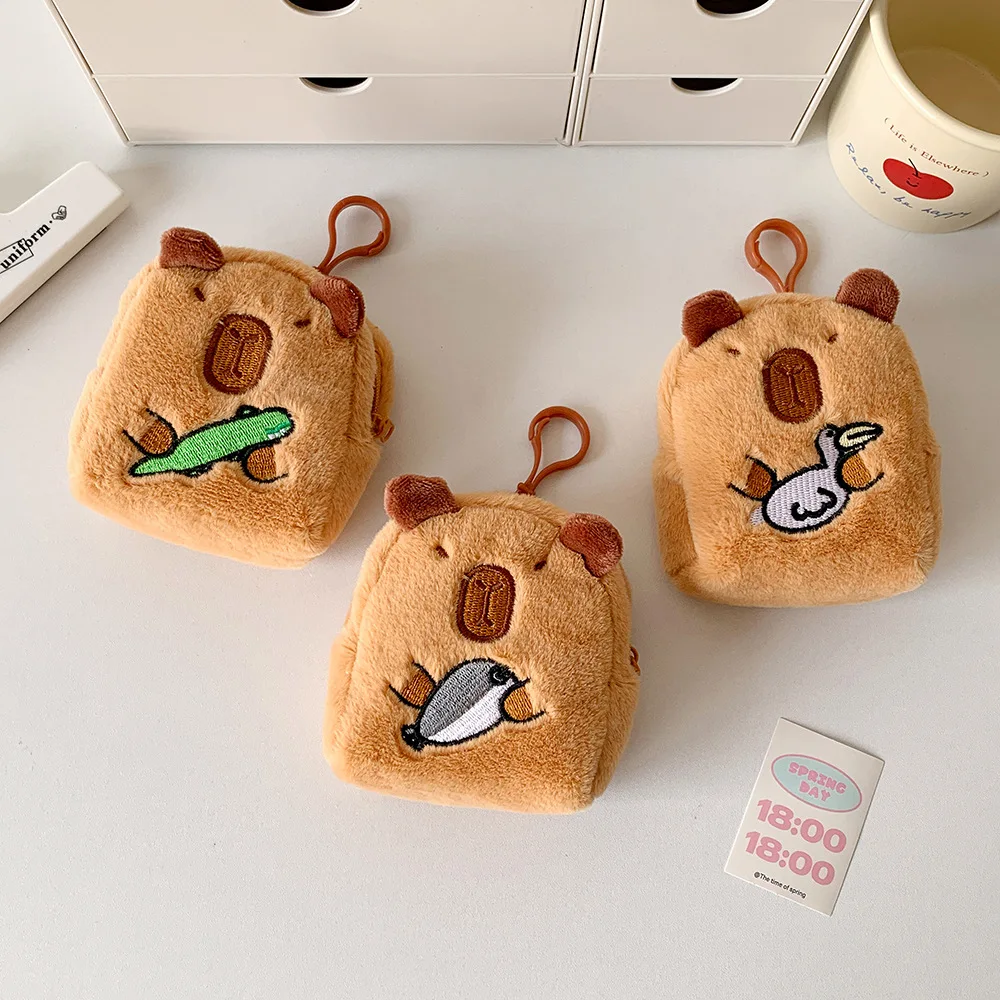 Капибара-плюшевый-кошелек-для-монет-мини-молния-милый-кошелек-с-брелком-портативный-ключ-для-наушников-сумка-для-хранения-денег-сумка-подвеска-украшение