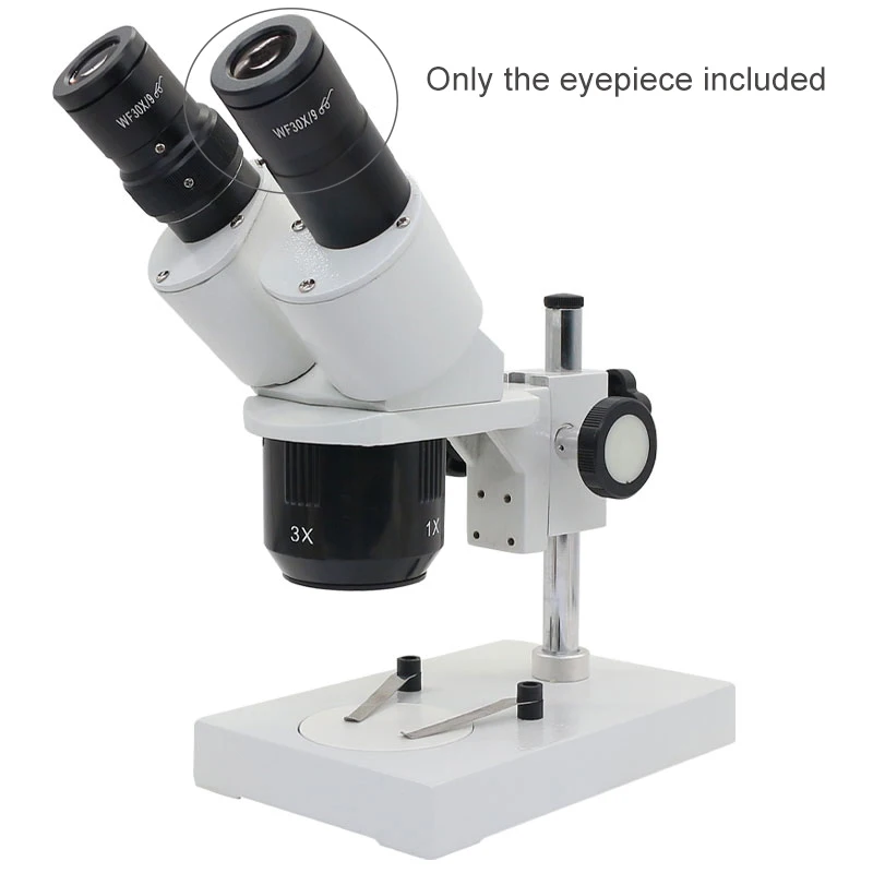 WF30X/9 High Eye-point Eyepiece Wide Field View Ocular Optical Lens for Stereo Microscope or Biological Microscope 30X WF30X