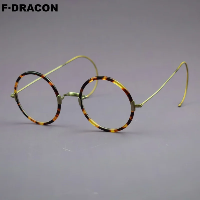 

Retro Hanging Ear Glasses Frame Metal Circular Men's And Women's Glasses Frame Anti Blue Light Optical Prescription Frame 2042