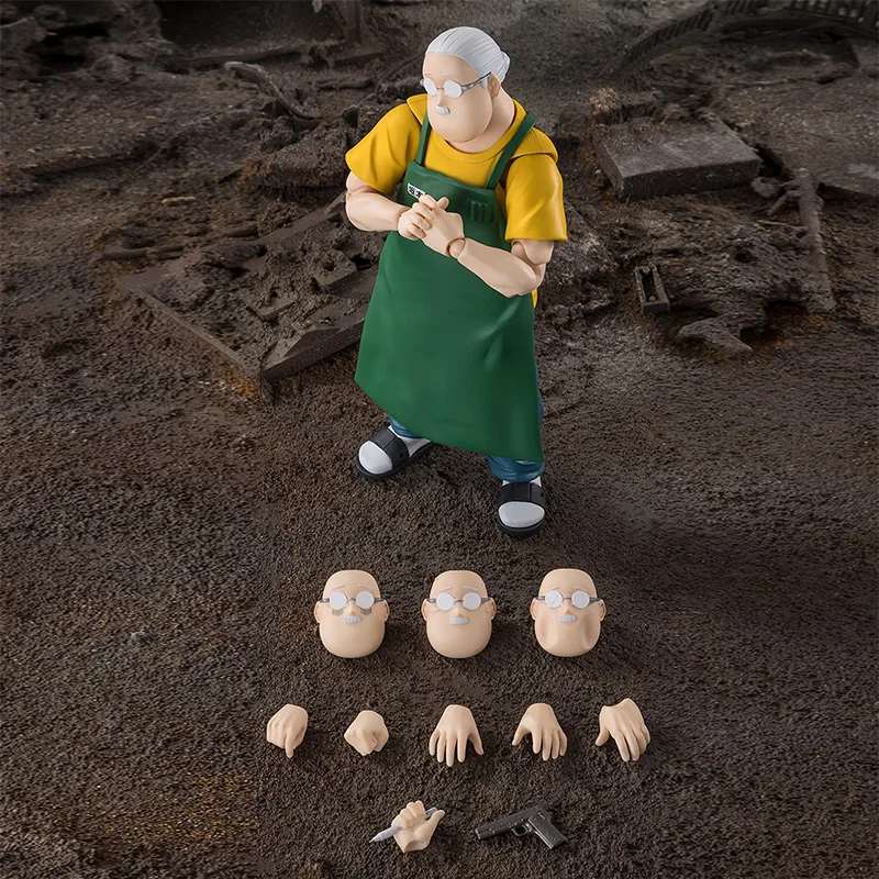 Bandai Original SAKAMOTO TARO SHF Anime Actionfigur Modell Spielzeug Set Ornamente Sammlung Überraschungsgeschenk