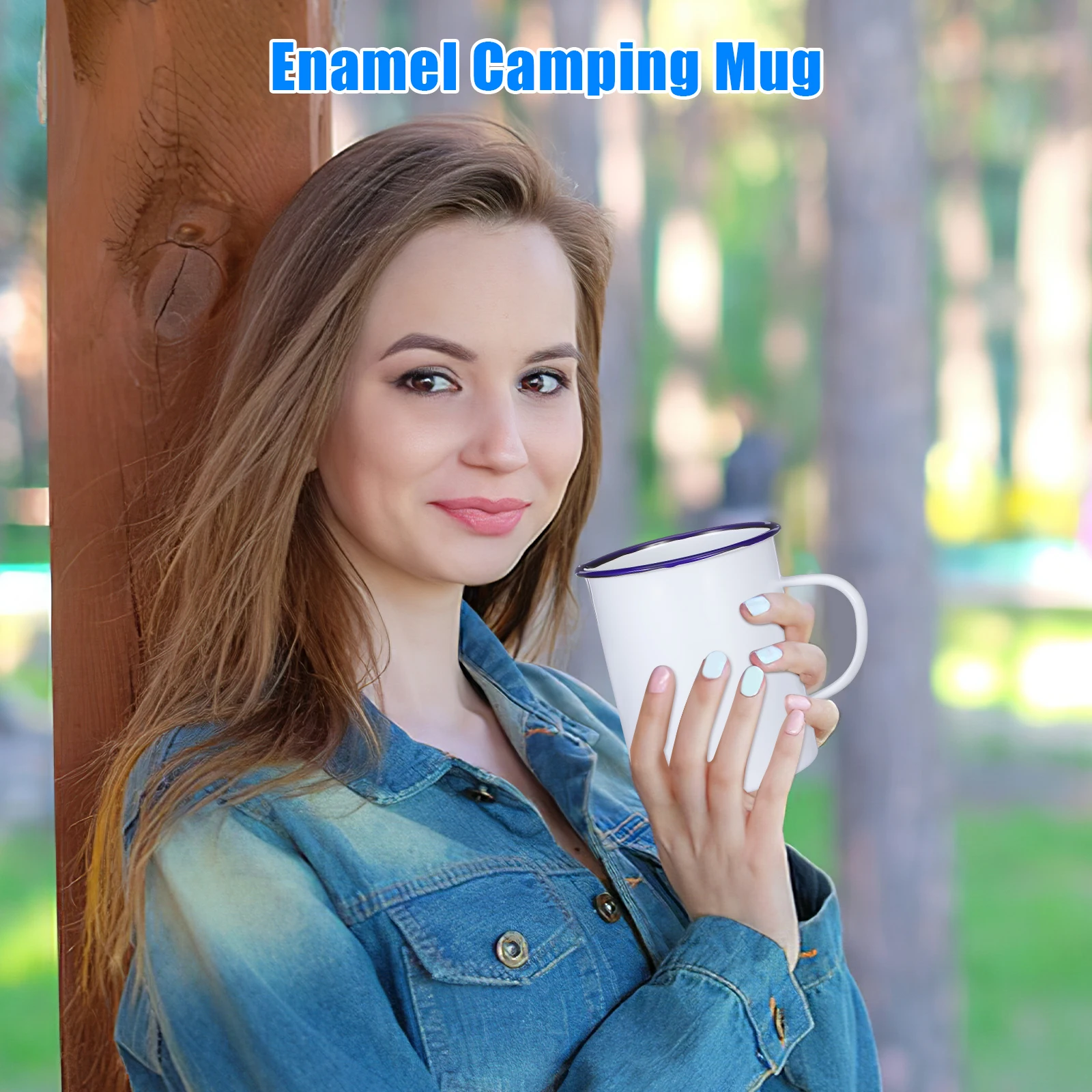 

Enamel Cup Retro Mug Handheld Water Cup Practical Use Sturdy Easy Clean Coffee Tea Milk Soup Hot Fashion Creative