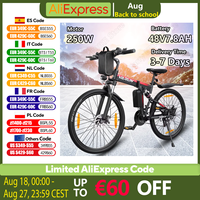 VARUN M26-3 Electric Bicycle 250W 48V7.8AH Lithium Battery Adult City Riding Electric Bike 26-inch Tire Mountain Folding E-bike