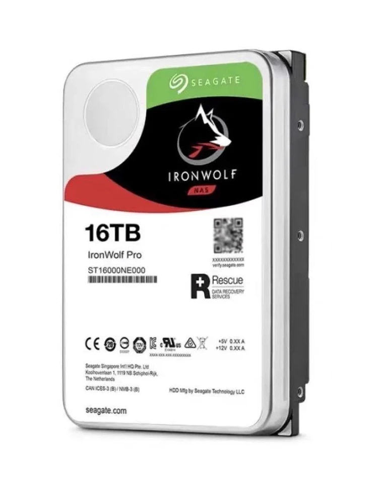 Imagem -02 - Seagate Ironwolf Pro Hdd para Seagate 16tb Interno 7200rpm 35 St16000ne000 Novo