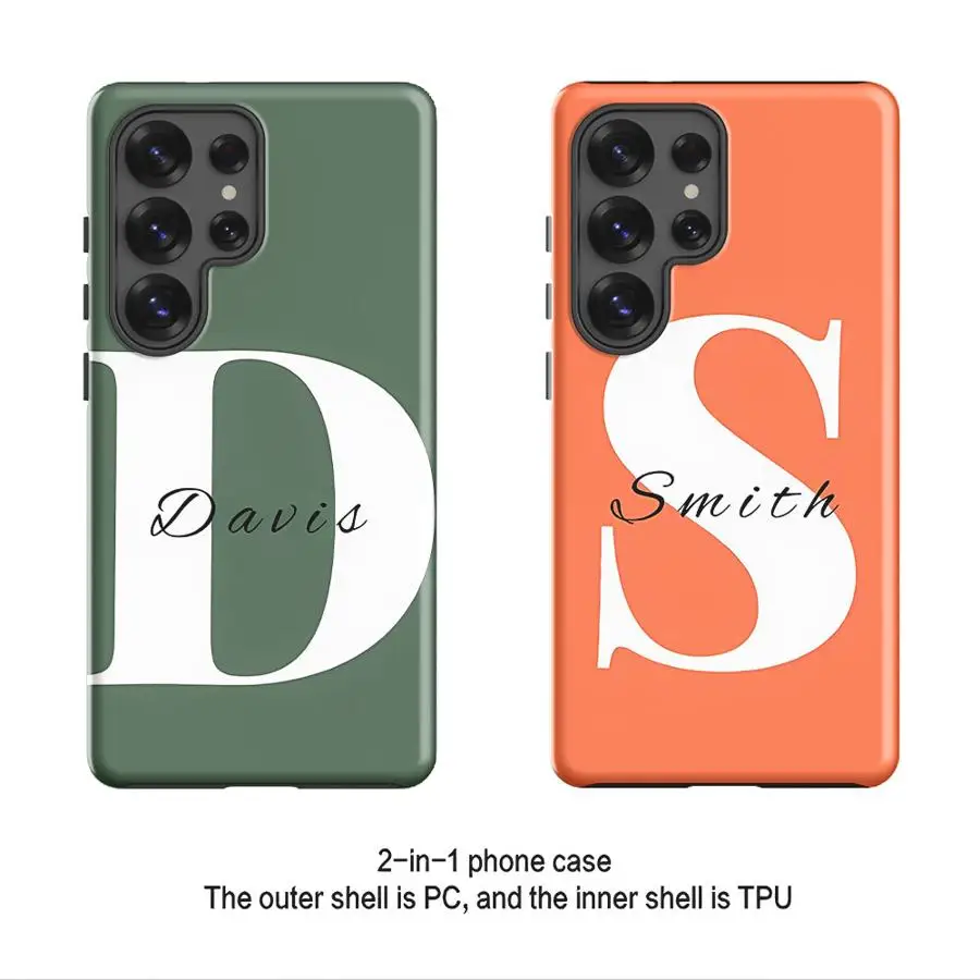Simple Letter D Soft Cover Capa Phone Case for Samsung Galaxy S26 S20 FE A26 S25Ultra A56 A16 A36 S24 Ultra S23 S23Ultra