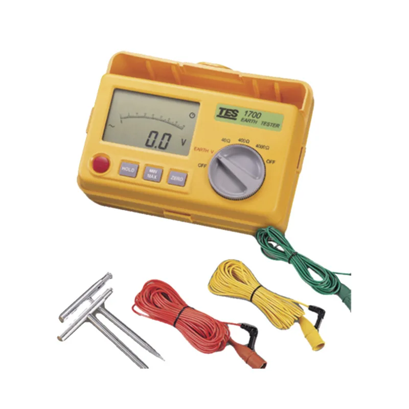 

TES-1700 Ground Resistance Meter, Digital and Microprocessing Technology, Digital Resistance Meter