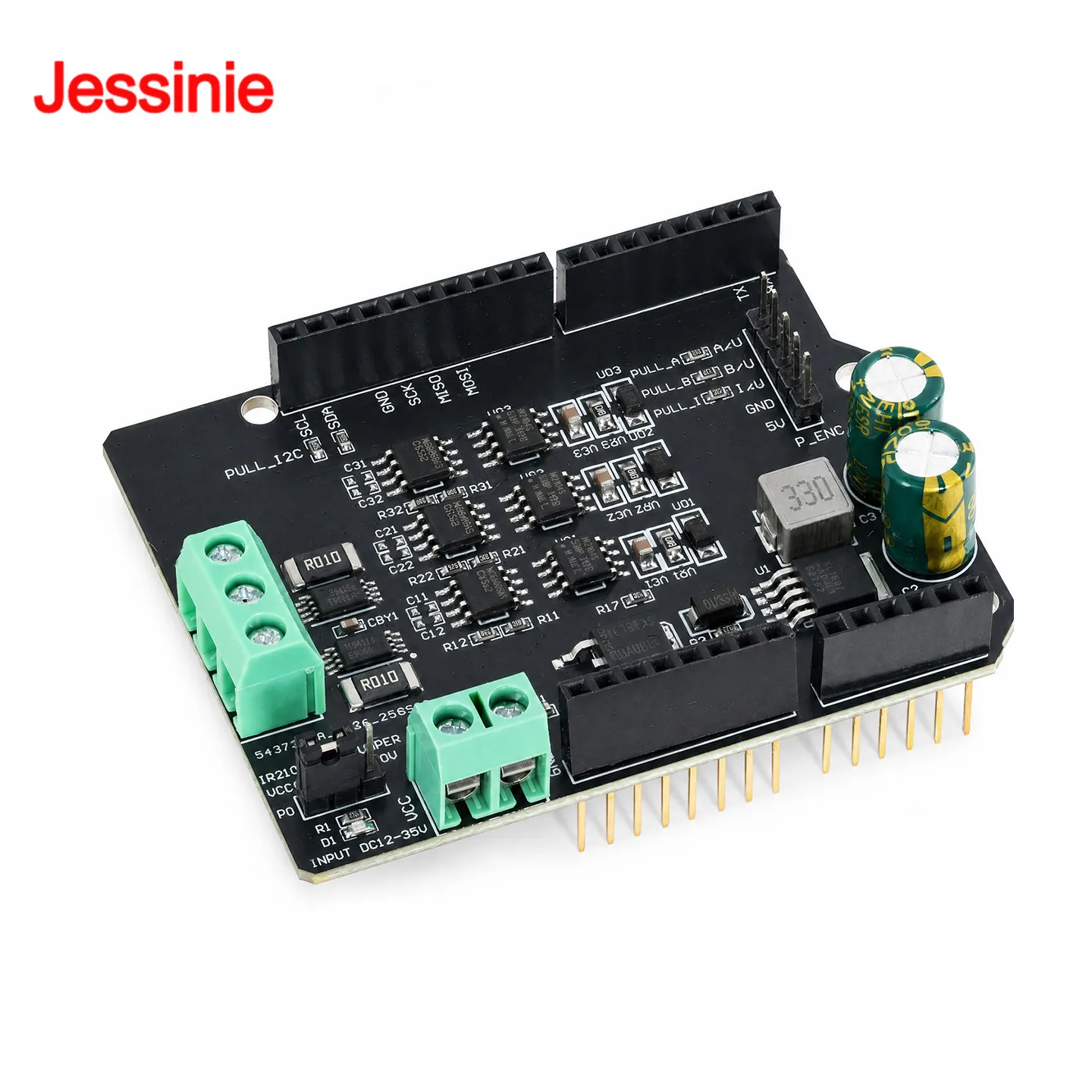 SimpleFOC Shield V2.0.4 FOC BLDC Brushless Motor Driver Board Controller Module Simple FOC Shield V2.0.4 For Arduino Servo