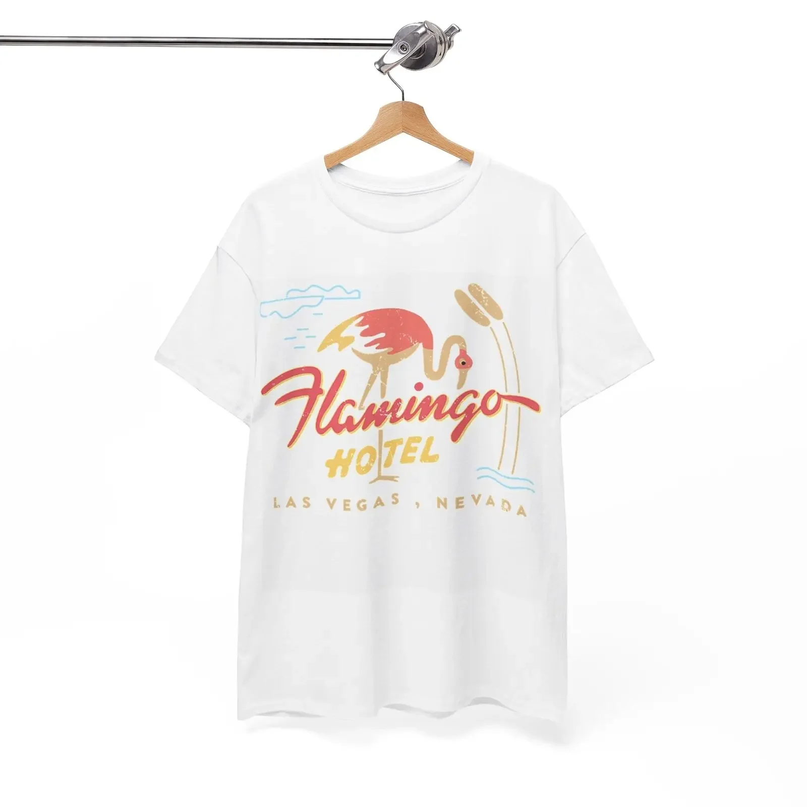 The Flamingo Tshirt Vintage Las Vegas Casino Strip Retro Unisex Heavy Cotton 4