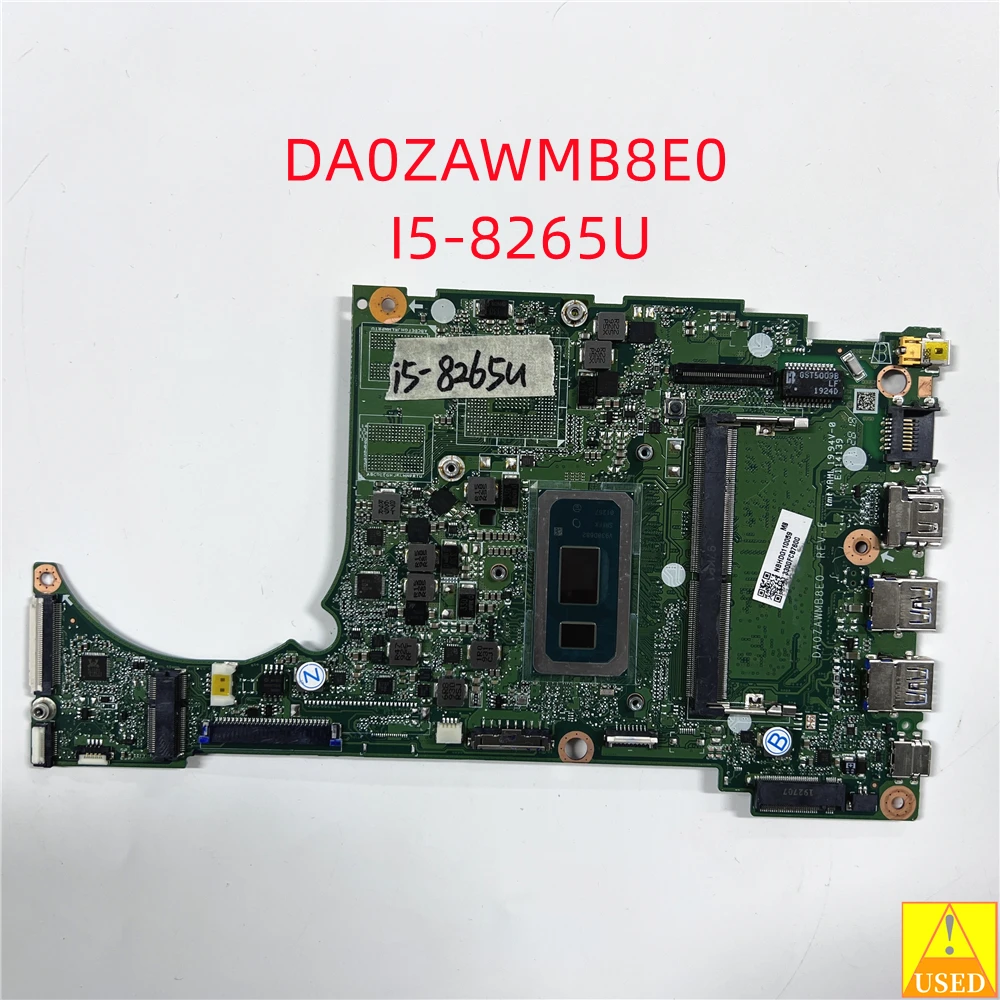 

Материнская плата ноутбука Б/У DA0ZAWMB8E0 для ACER A515-54 A315-55G A515-54G с i5-8265u Полностью протестирована, работает отлично