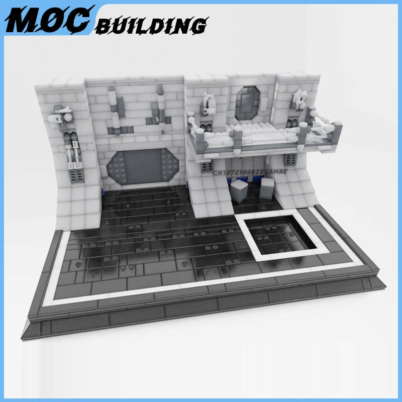 MOC Building Blocks Space Movie Series Imperial Hangar Display Model DIY Assembly Bricks Creative Toys Collection Xmas Gifts