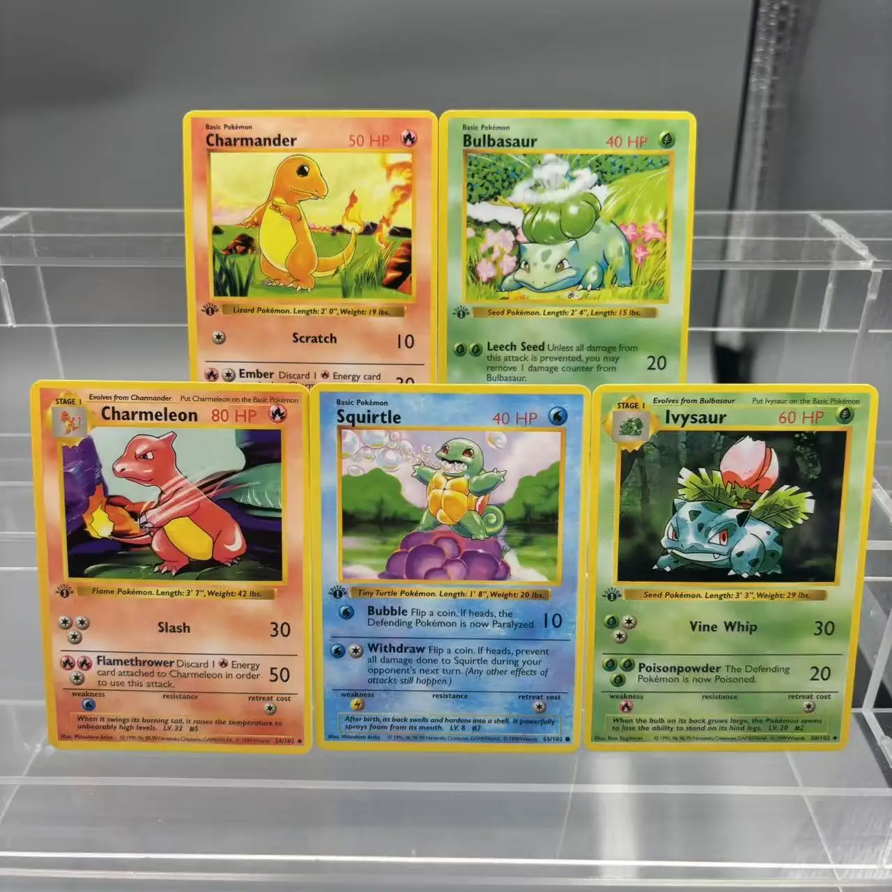 5pcs/Set DIY PTCG Collection Cards 1999 Game Charmander Venusaur Self Made  Single Card Classic Game Anime Card Gift Toy - AliExpress 26