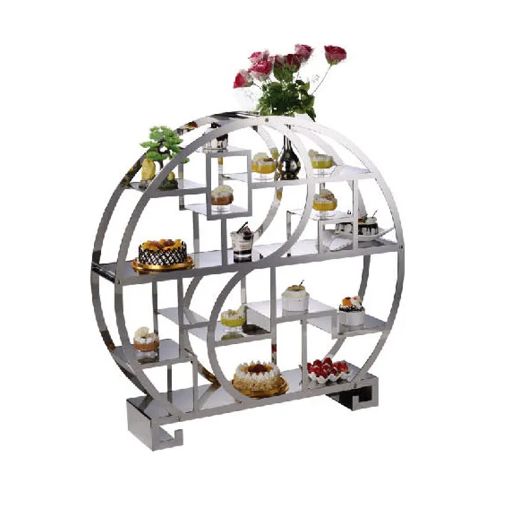 Stainless Steel Buffet Display Rack Hotel Western Dessert Pastry Rack Antique Display Rack