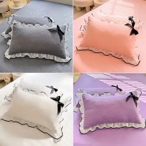 베개 커버 레이스 베개 커버 레이스 쿠션 커버 48x74cm 베개 케이스 홈 침대 Pillowslip 1pcs 또는 2pcs Pillowsham Kissenbezug 베개 커버 레이스 베개 커버 레이스 쿠션 커버 48x74cm 베개 케이스 홈 침대 Pillowslip 1pcs 또는 2pcs Pillowsham Kissenbezug