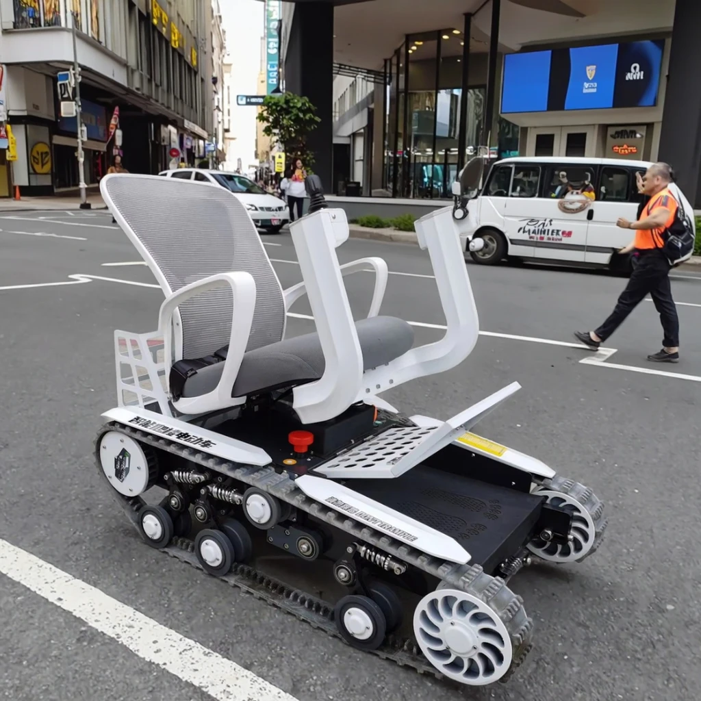 Véhicule à moteur télécommandé sans fil intelligent pour les personnes âgées pour grimper les escaliers et superar les obstacles Machines de construction