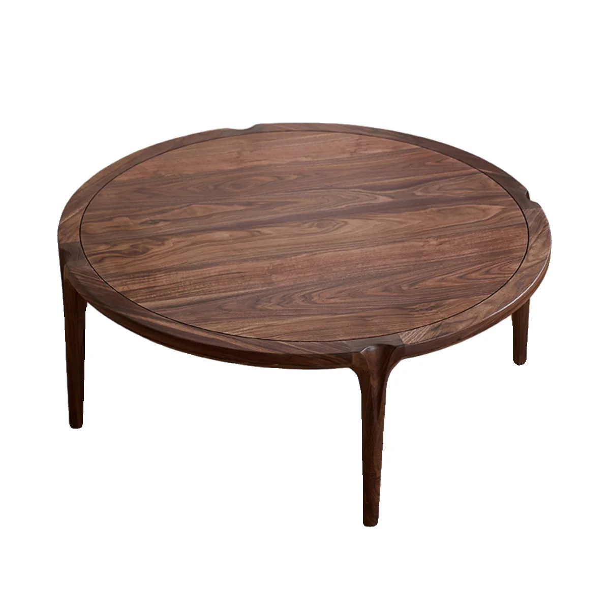 

Round coffee table Modern simple all-solid wood size combination Side few Nordic living room tea table