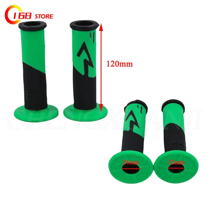 7/8'' 22mm Universal Motorcycle Grips handle Grip Rubber For Kawasaki ZX6R ZX7R ZX10R ZX14R ZX12R KX 65 85 125 250 KLX 125 250